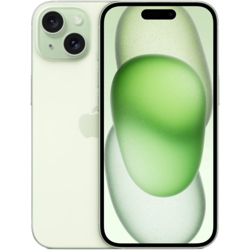 Voorkant achterkant iPhone 15 groen