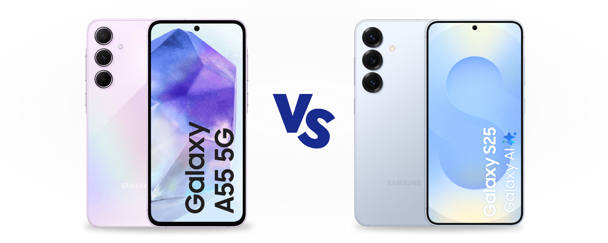 Samsung Galaxy A55 vs Galaxy S25