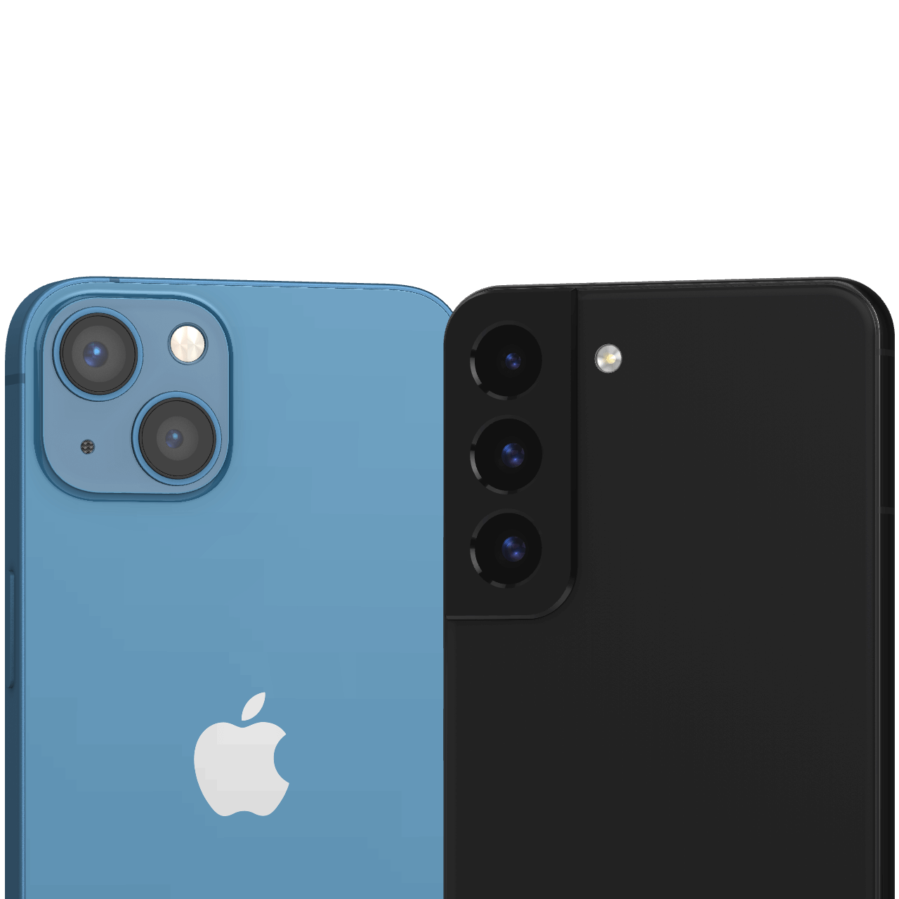 Camera's iPhone 13 en Galaxy S22