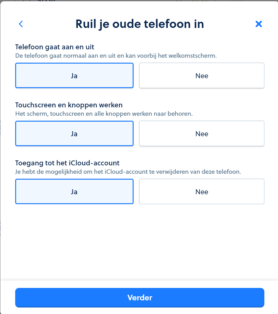 Ruil je oude telefoon in stap 5