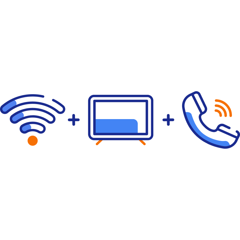 Internet + TV + Bellen