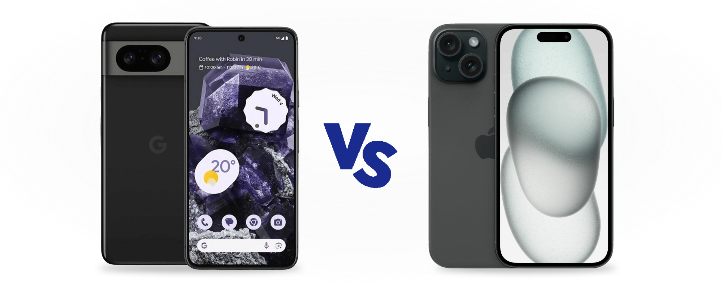 Google Pixel 8 vs Apple iPhone 15