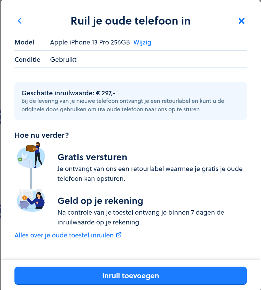 Ruil je oude telefoon in stap 6